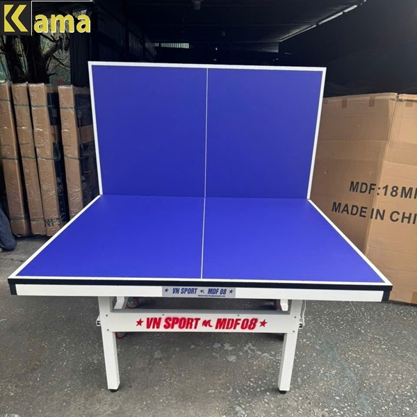 Bàn bóng bàn vnsport MDF08 có thể gấp gọn để di chuyển